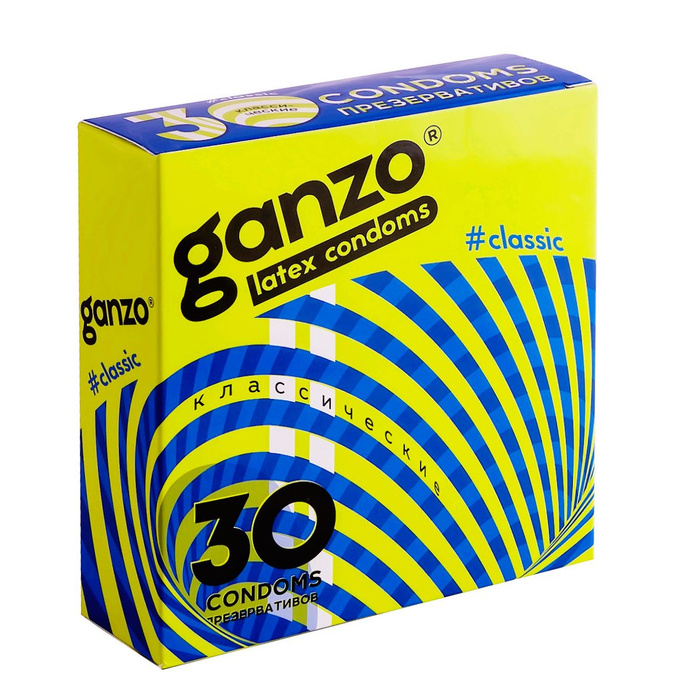 GANZO Classic классические латексные презервативы со смазкой, 30 шт - фото 1