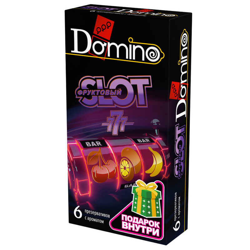 Luxe Domino Premium Фруктовый Slot - презервативы, 6 штук от ero-shop