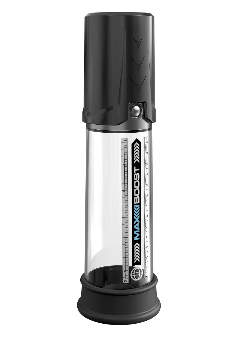 Pipedream Max Boost - вакуумная помпа для увеличения члена, 28,6 см (чёрная)