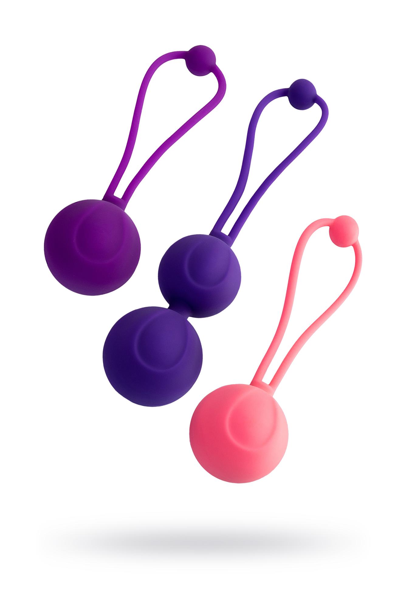 L'EROINA by TOYFA Bloom - Набор вагинальных шариков (фиолетовый с розовым)