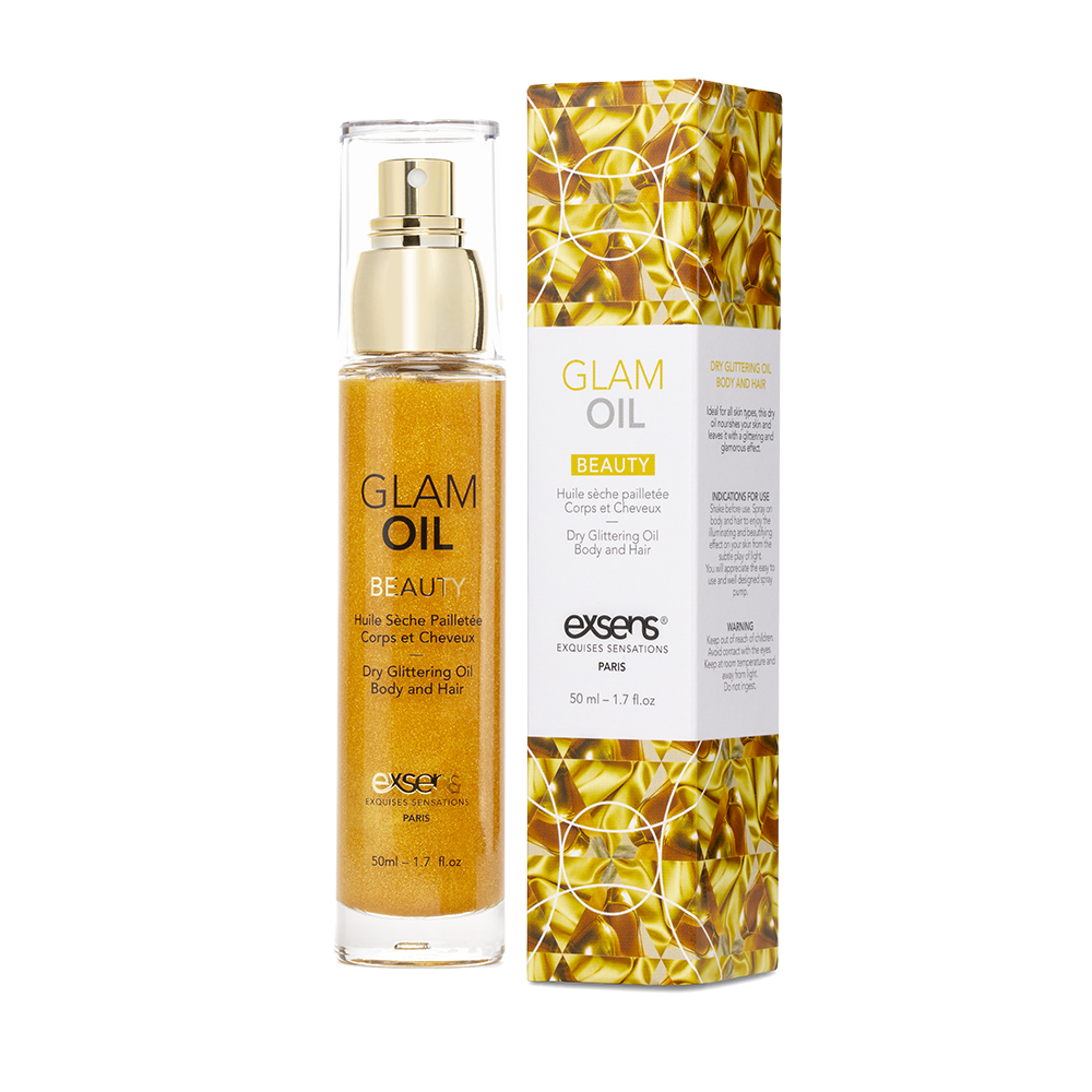 GLAM OIL - Сухое масло с блеском для волос и тела, 50 мл - фото 1