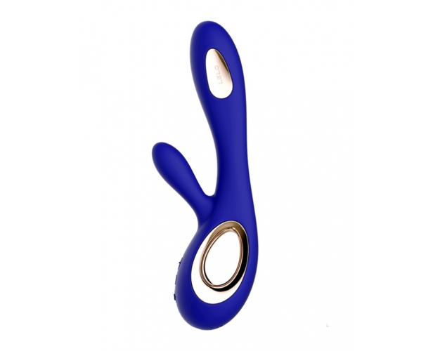 Lelo Soraya Wave - вибратор-кролик с движущимся вагинальным кончиком, 21.8х4.6 см (синий) от ero-shop