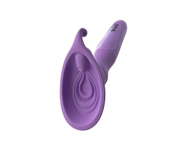 Женская помпа с вибрацией Fantasy For Her - Vibrating Roto Suck-Her (фиолетовый) от ero-shop