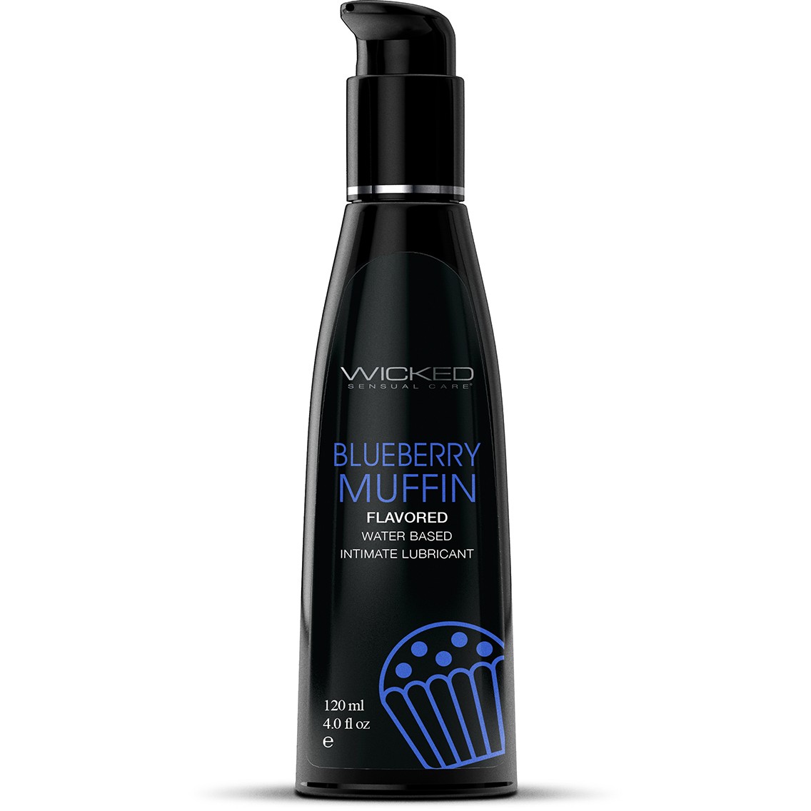 Wicked Aqua Blueberry Muffin - Лубрикант на водной основе с ароматом черничного маффина, 120 мл