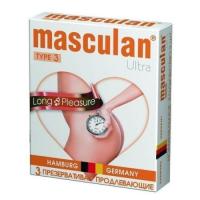Masculan Long Pleasure - Пролонгирующие презервативы (3шт)