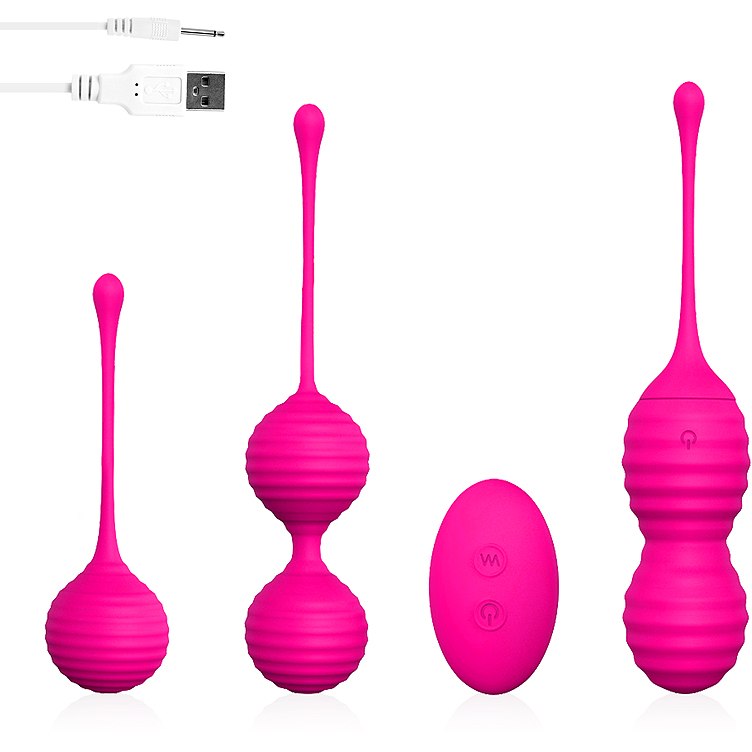 S-Hande SweetHeart - Набор вагинальных шариков на дистанционном управлении, 3.5 см (розовый)