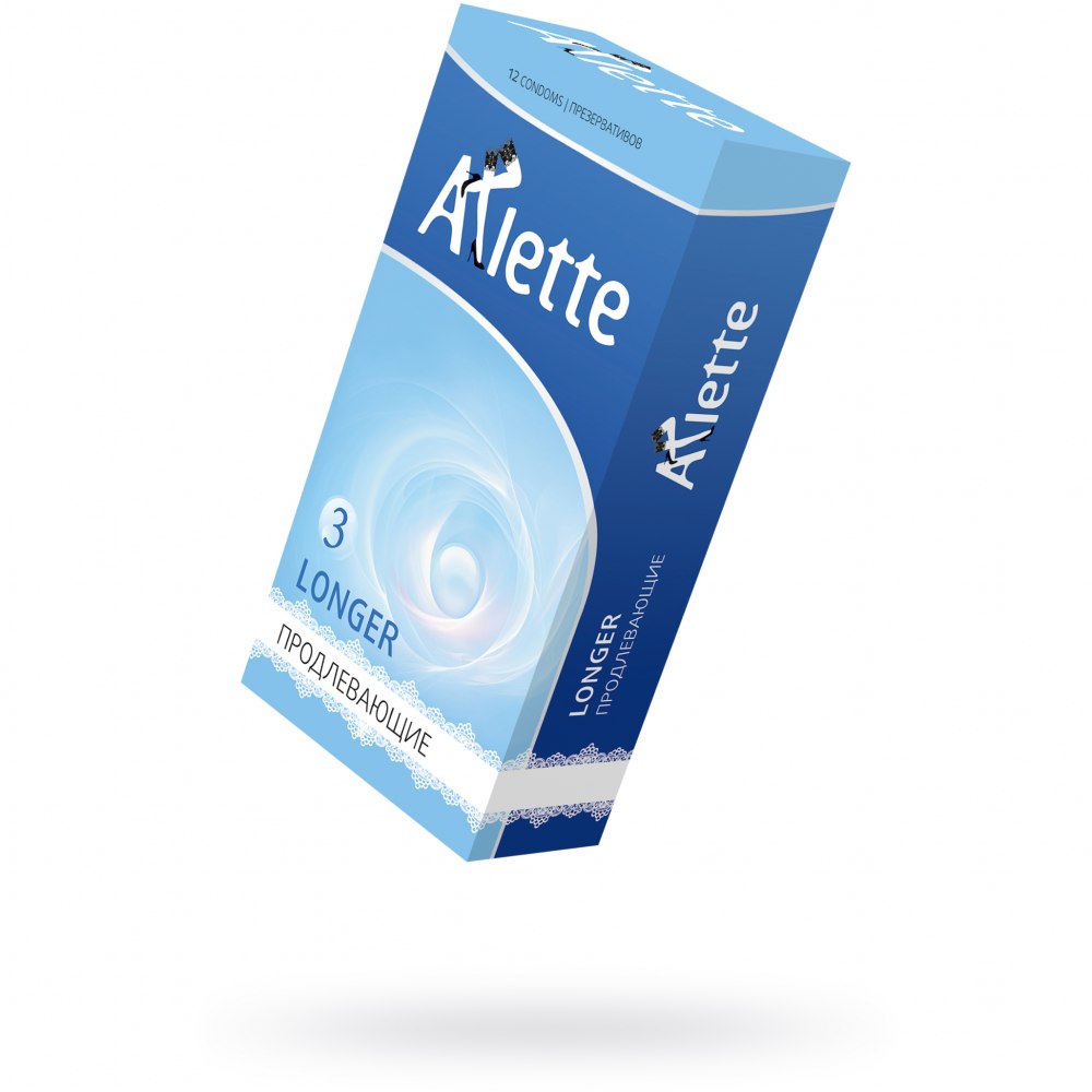 Arlette Longer - Латексные презервативы с пролонгирующим эффектом (12 шт)