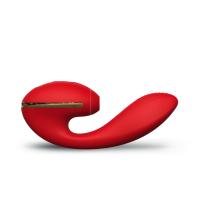 Kiss Toy Tina - вибромассажёр зоны G с нагревом, 17.5х3.5 см (красный)