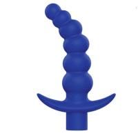 Sweet Toys - Вибрирующая анальная елочка с ограничителем, 10.8 см (синий)