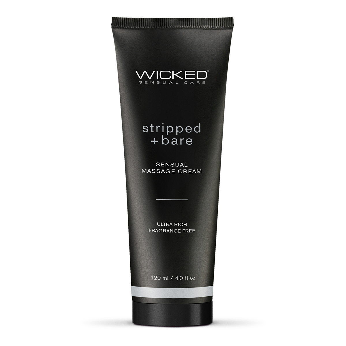 Wicked Stripped & Bare - Уходовый и массажный легкий крем без запаха, 120 мл
