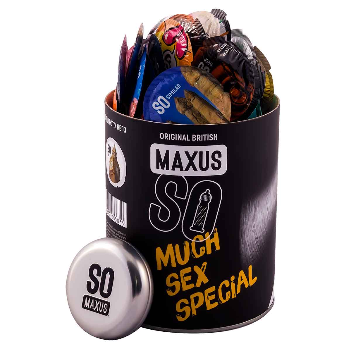 MAXUS So Much Sex SPECIAL - Презервативы в тубусе точечно-ребристые, 100 шт