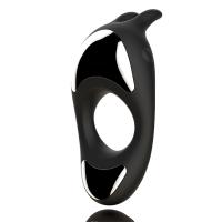 FeelzToys Zeus Dual Vibe Cock Ring - Эрекционное кольцо с двумя моторами, 10.7х7.3 см (чёрный)