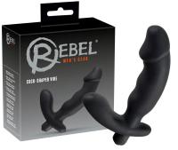 Rebel - Эргономичный вибростимулятор простаты, 15 см (чёрный)