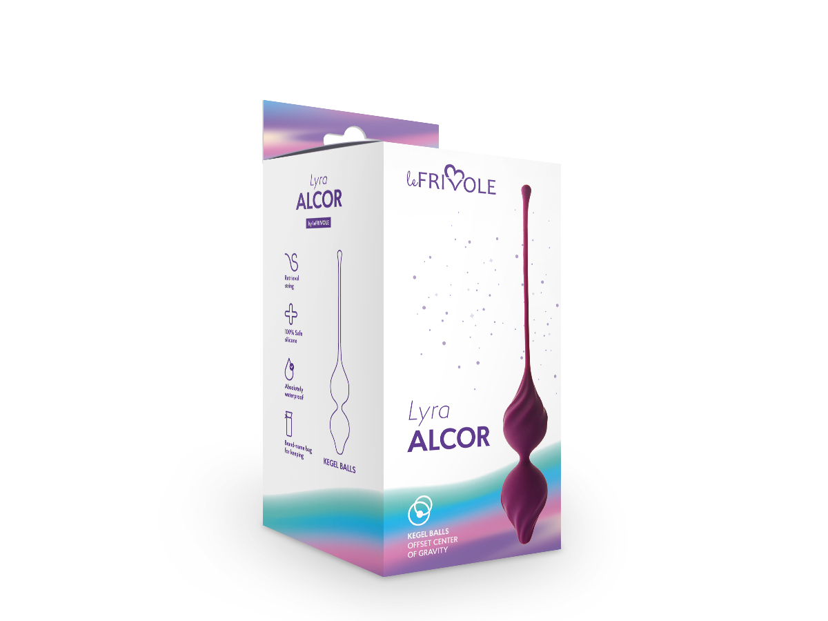 LE FRIVOLE Alcor - Вагинальные шарики, 21 см (фиолетовый)