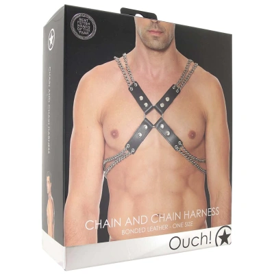 OUCH! Chain And Chain Harness мужская сбруя (портупея), OS (чёрный) 