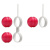 Beads-Ruby Svakom - Набор вагинальных шариков, 15,6 см (красный)