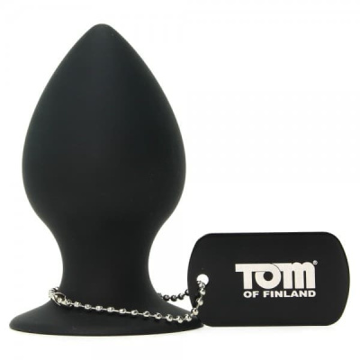 Tom of Finland - Большая анальная пробка M, 10 см (чёрный) 