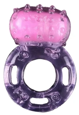 4sexdream - Виброкольцо с пупырышками (фиолетовый) 