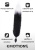 Lola Games Emotions Furry силиконовая анальная пробка с хвостом, 7.2х2.8 см (чёрный) 