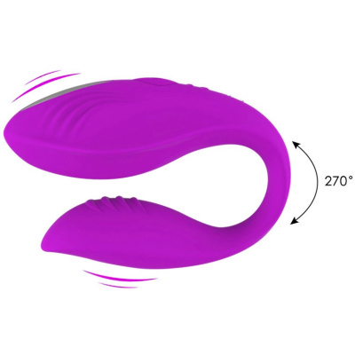 Aixiasia - Вибратор для пар с пультом дистанционного управления, 9х4.5 см (фиолетовый) 