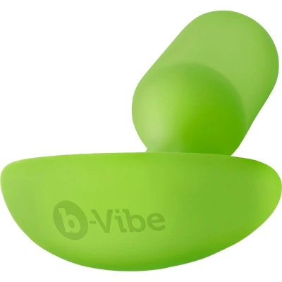 B-vibe Snug Plug 3 - Профессиональная пробка для ношения, 12х3.8 см (лайм) 