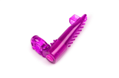 Браззерс - Рельефная насадка для члена, 9х2.5 см (фиолетовый)