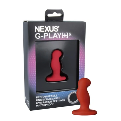Nexus G Play Plus Small - Вибростимулятор простаты и точки G, 7.44х2.4 см (красный) 