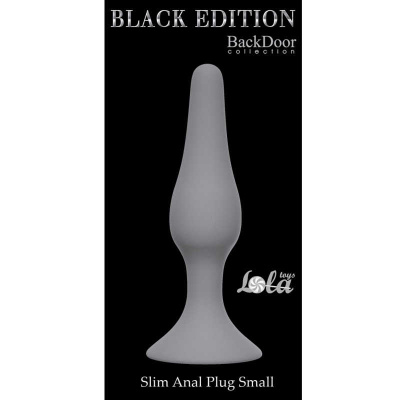 Lola Slim Anal Plug Small - Анальная пробка с тонким кончиком,10.5 см (серый) 
