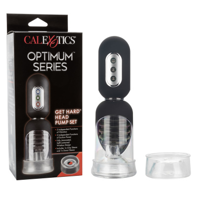 CalExotics Optimum Series Get Hard - Автоматическая вакуумная помпа с вибрацией , 13.25х7.5 см (чёрный) 