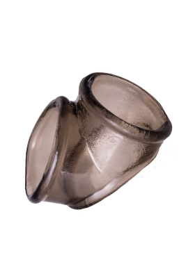 ToyFa - Дымчатое эрекционное кольцо с фиксацией мошонки, 2.5 см 
