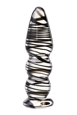 Sexus Glass - Анальная пробка, 14,5 см (черный)