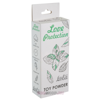 Lola games Love Protection - восстанавливающая пудра для секс-игрушек с ароматом мяты, 15 гр.