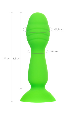 A-Toys by TOYFA Terg - Анальная пробка, 10 см (зеленый) 