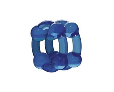 Двойное эрекционное кольцо Super Flex от Orion, 2 см (синий) 