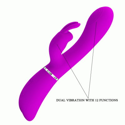 Baile Thrill Kit - Вибромассажёр с сменными насадками, 20х3.2 см (фиолетовый) 
