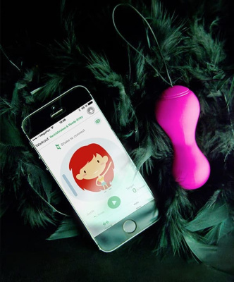 Gballs2 App Gvibe - Инновационные вагинальные шарики, 8 см (розовый)