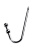 TOYFA Meta - Крюк анальный с двумя шарами, 41 см (серебристый)