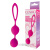 Cosmo - Вагинальные шарики для тренировки интимных мышц, 21 см (розовый)