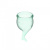 Satisfyer Feel Secure - Набор менструальных чаш, 15 мл и 20 мл (светло-зеленый)