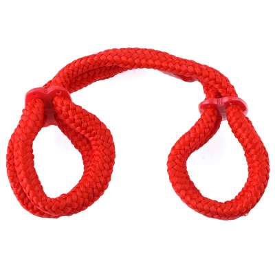 3867-15 PD ЭМ / Фиксация унисекс красная Silk Rope Love Cuffs