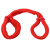PipeDream Silk Rope Love Cuffs - Фиксация, (красный) 