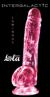 Lola Games Intergalactic Luminous - Фаллоимитатор на присоске, 20х3.3 см (розовый)