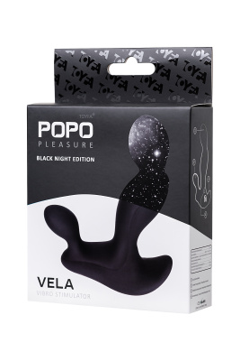 POPO Pleasure by ToyFa Vela массажер простаты, 12х2.7 см (чёрный) 