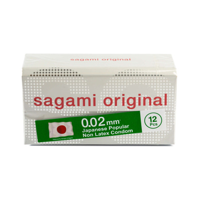 Sagami Original 0,02 - Презервативы полиуретановые, 12 шт