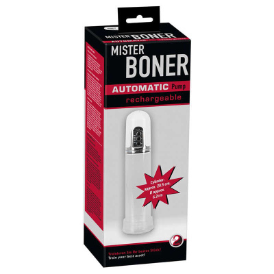 Автоматическая помпа для пениса Mister Boner от компании You2Toys, 32х6.2 см (белый) 