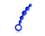Анальная цепочка Joyballs Wave, 17.5 см (синий)