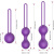 Erokay - Набор вагинальных шариков из силикона (фиолетовый)