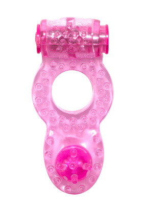 Lola Games Rings Ringer - Эрекционное кольцо с вибрацией, 7 см (розовый)  