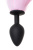 POPO Pleasure by TOYFA - Анальная пробка с бело-розовым хвостом, 45 см (черный) 