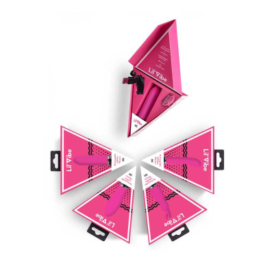 Lil'Vibe Lil'Swirl - миниатюрный вибромассажёр, 10х3 см (розовый) 